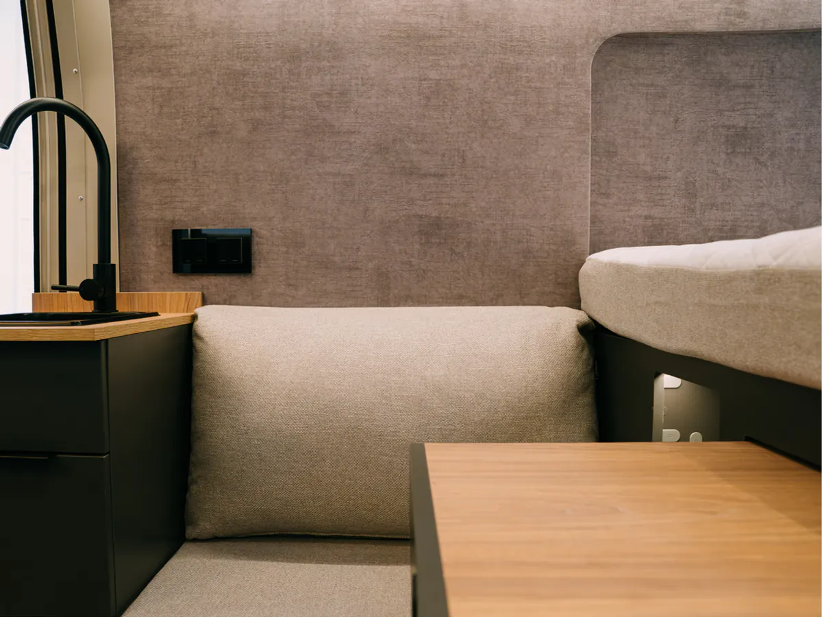 Upholstered interior