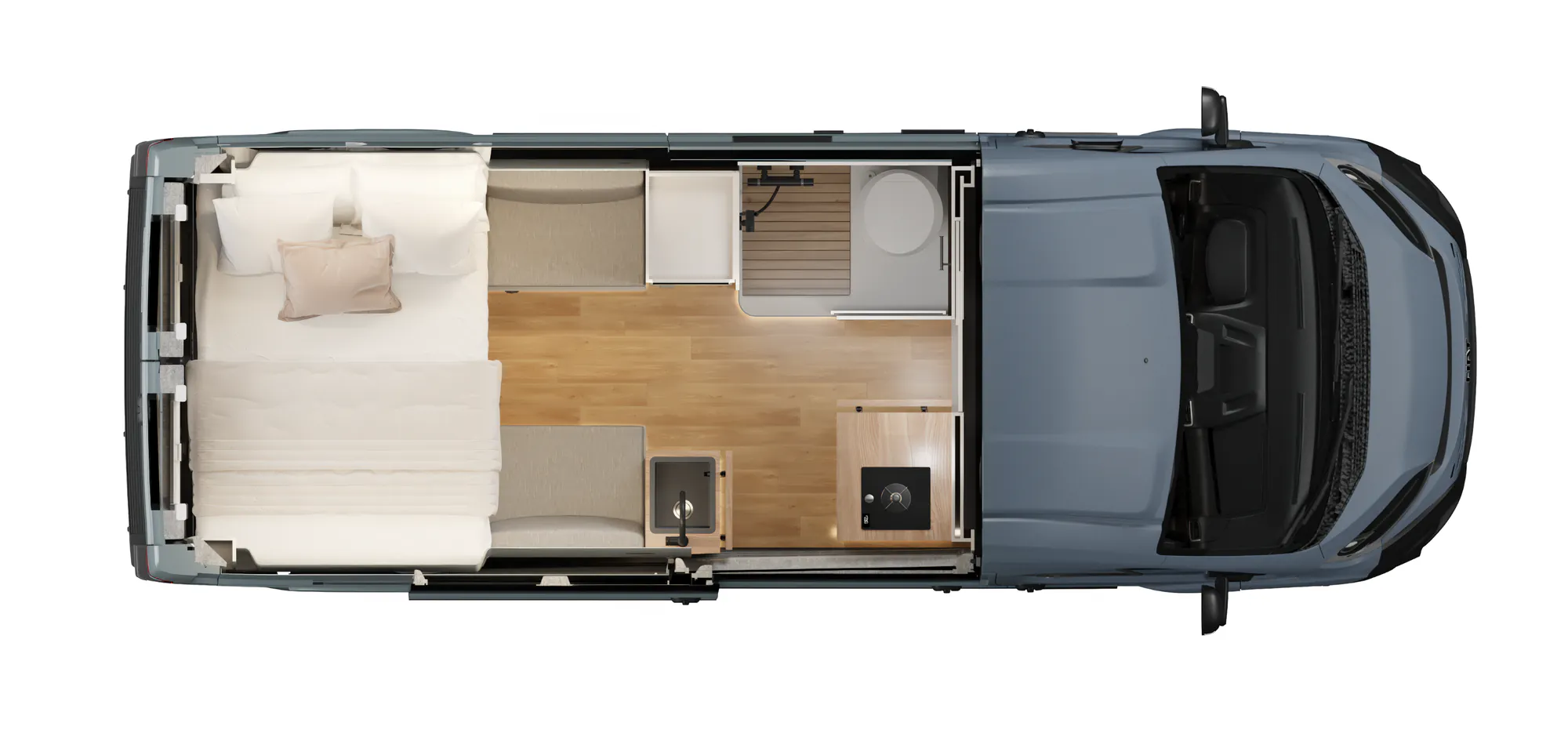 Top view of the Neo S's layout
