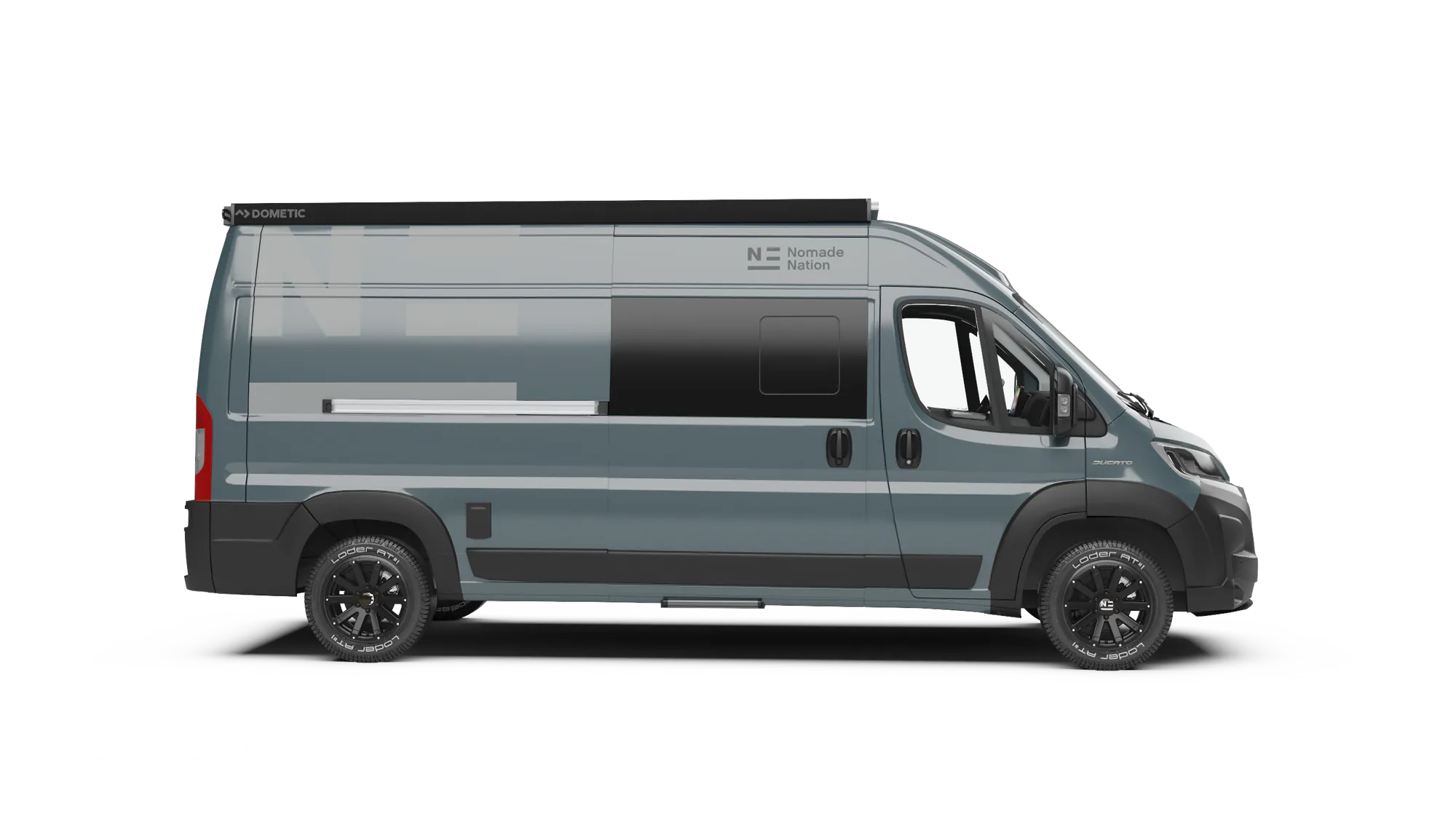 Side view of the Neo in Lanzarote Grey