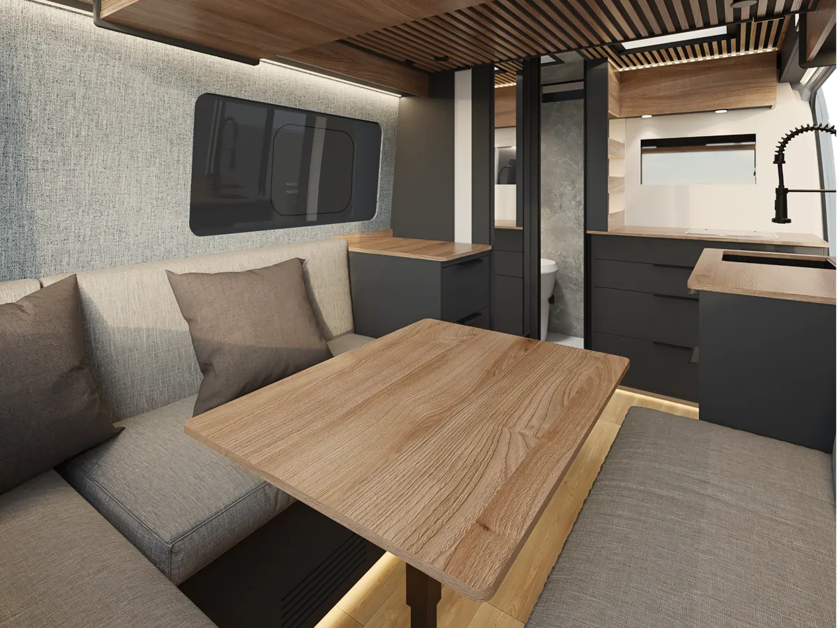 Panoramic U-shaped lounge